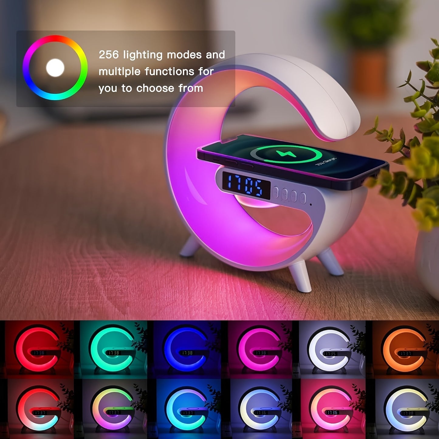 Sunrise Symphony: Wireless Speaker & Alarm Clock Combo