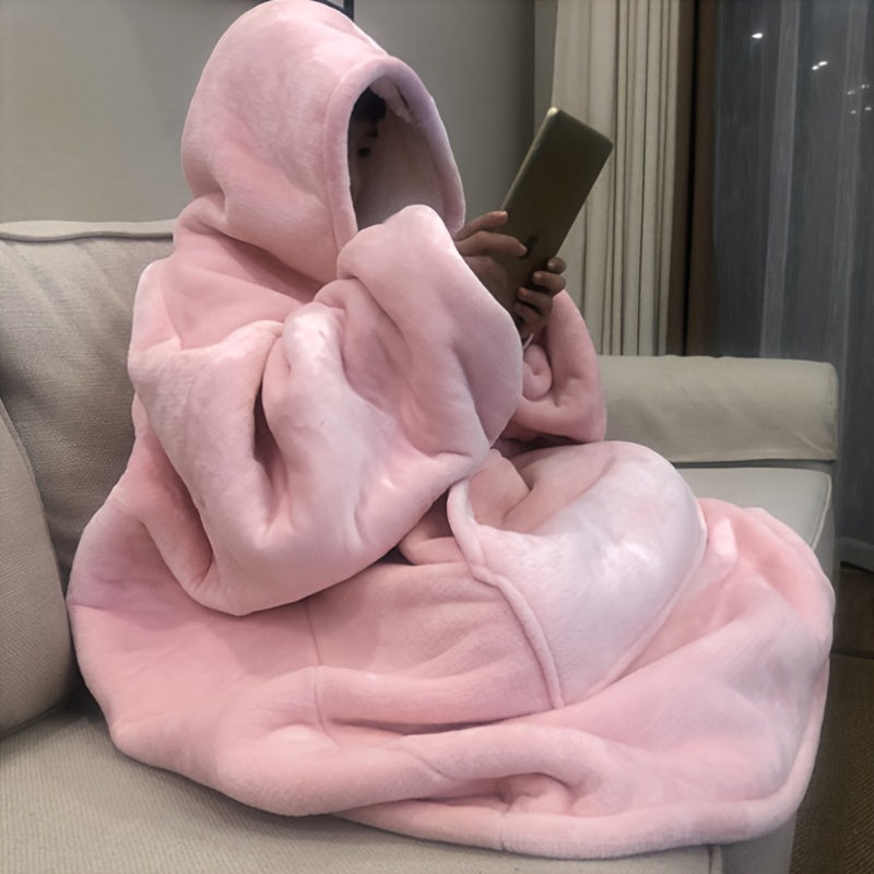 CozyHaven Double-Sided Wearable Hoodie Blanket