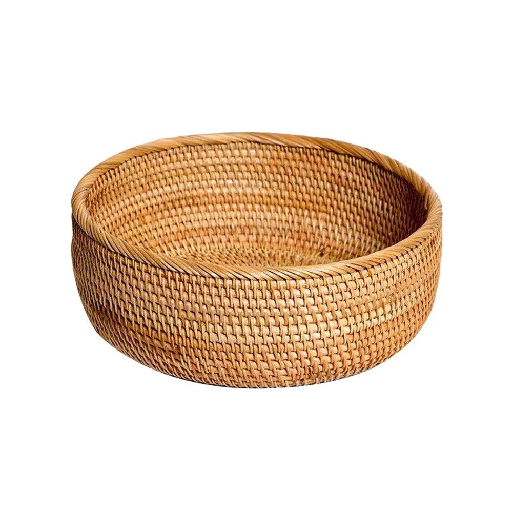 CircleWeave Natural Wicker Storage Basket