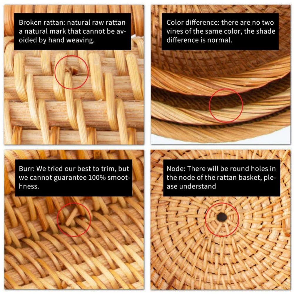 CircleWeave Natural Wicker Storage Basket