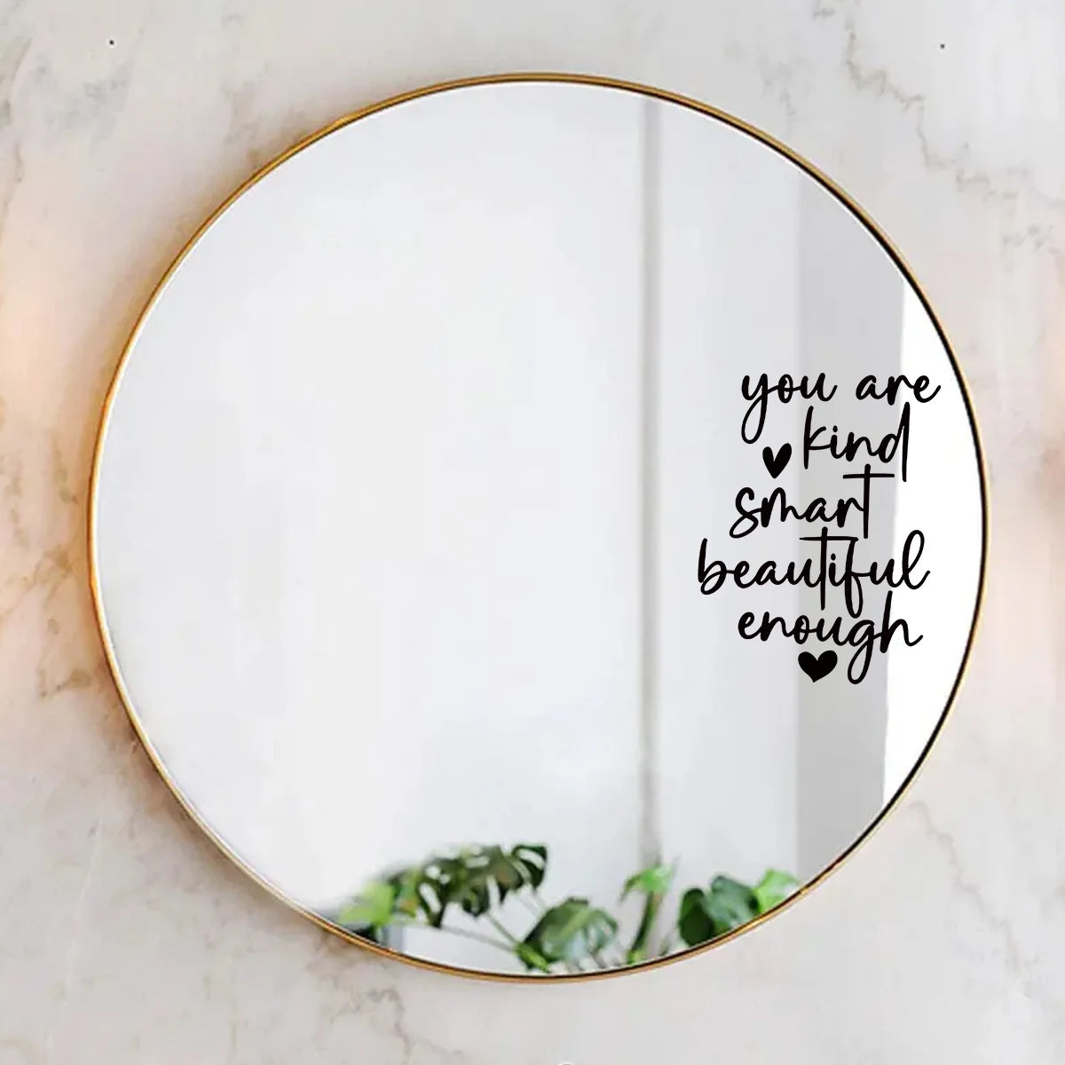 "You Are" Mirror Affirmation Sticker