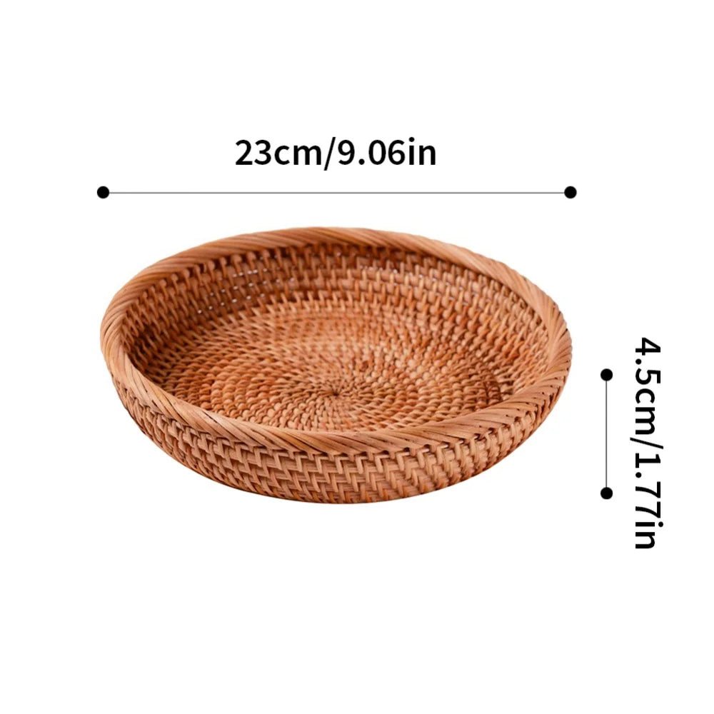 CircleWeave Natural Wicker Storage Basket