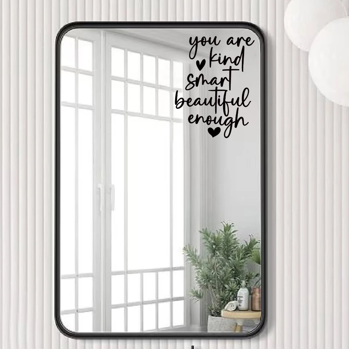 "You Are" Mirror Affirmation Sticker