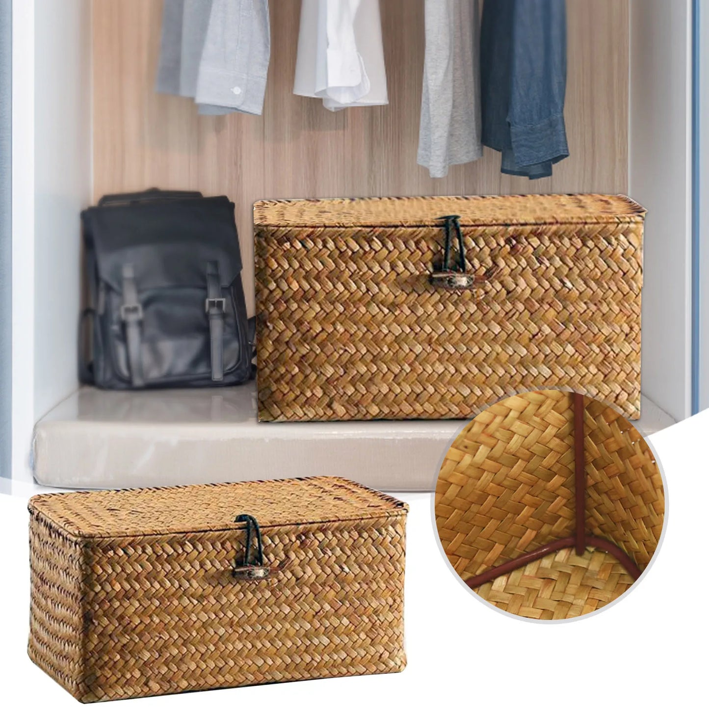 WillowNest Handwoven Rattan Storage Box