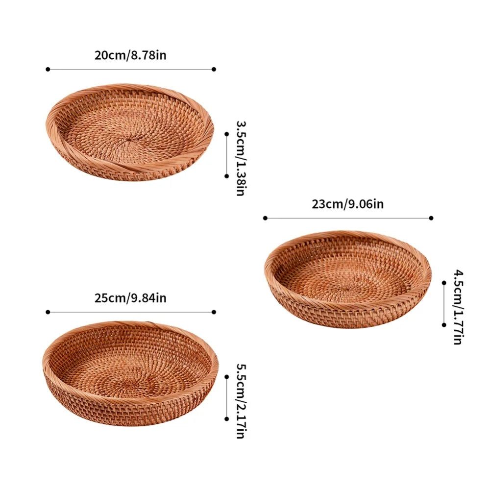 CircleWeave Natural Wicker Storage Basket