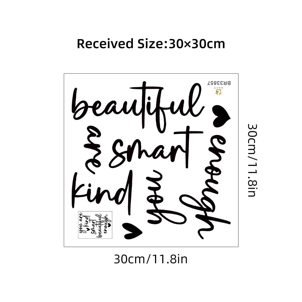 "You Are" Mirror Affirmation Sticker