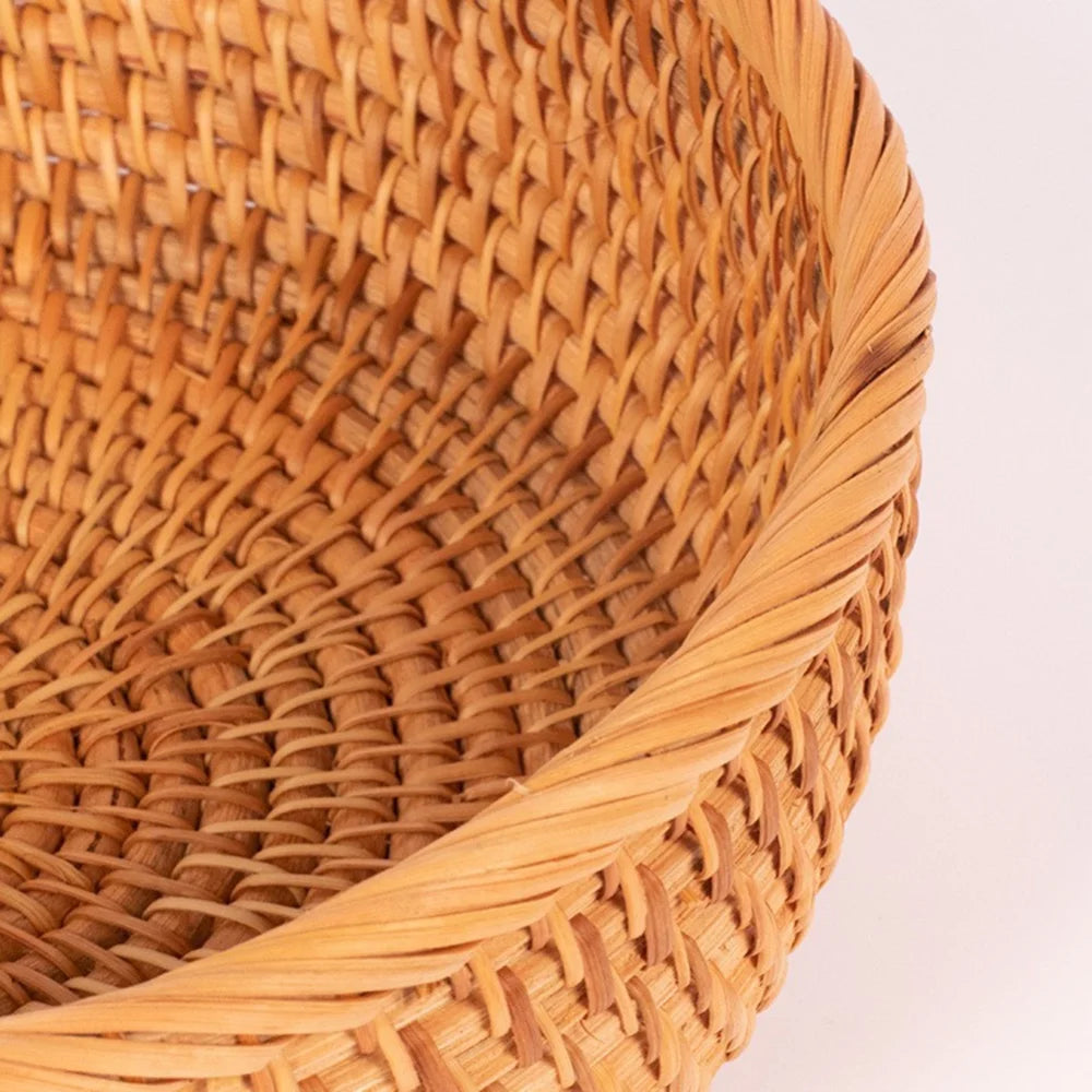 CircleWeave Natural Wicker Storage Basket