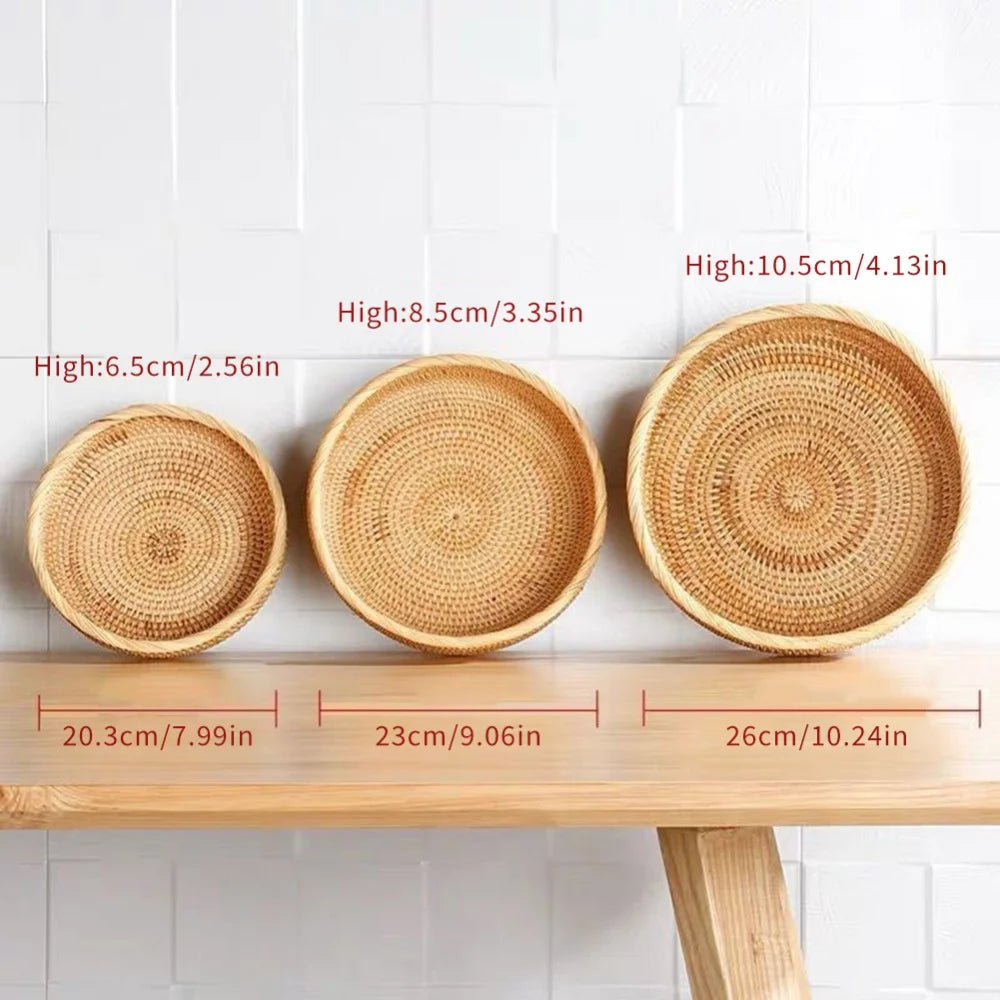 CircleWeave Natural Wicker Storage Basket