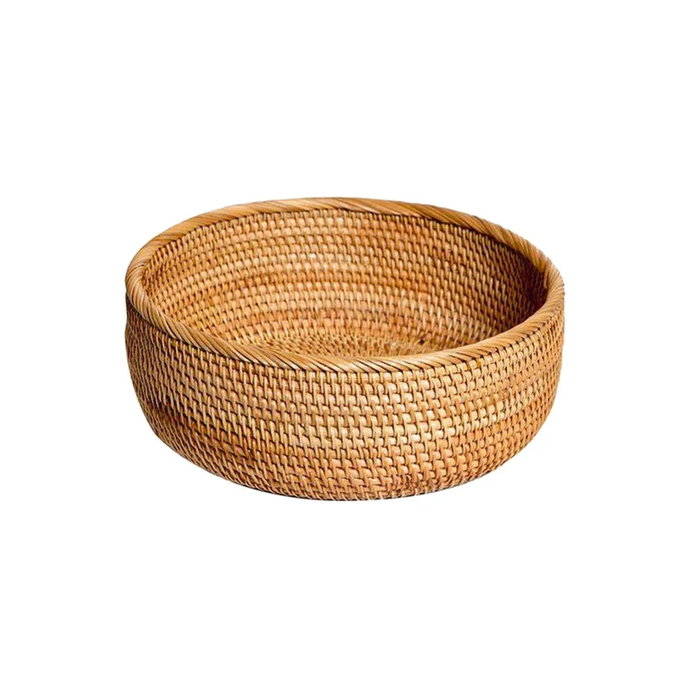 CircleWeave Natural Wicker Storage Basket