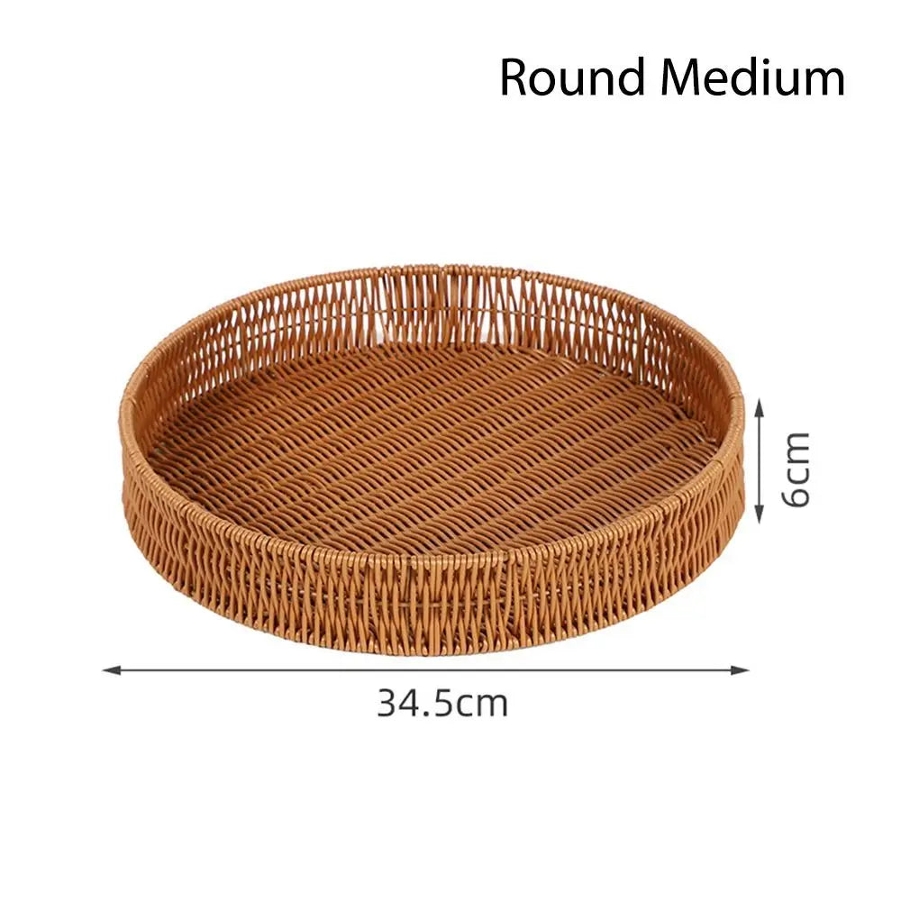 Harvest Haven Rattan-Style Tray