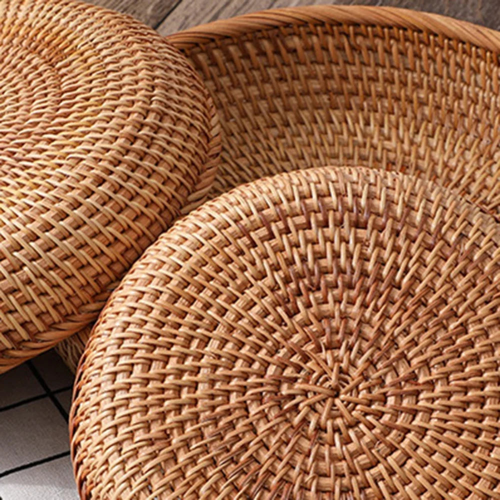 CircleWeave Natural Wicker Storage Basket