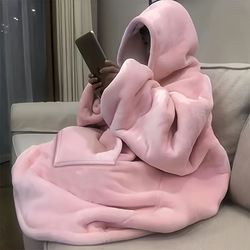 CozyHaven Double-Sided Wearable Hoodie Blanket