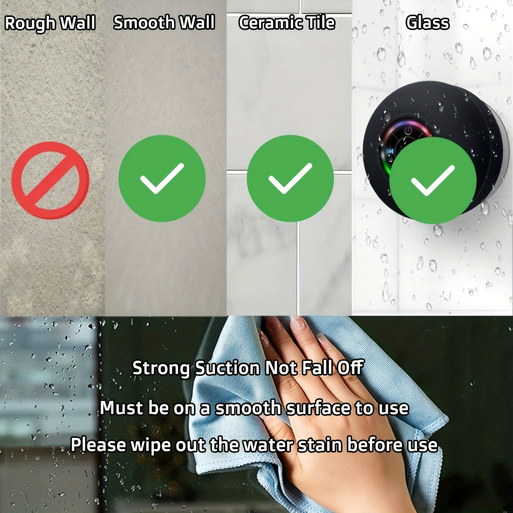SplashTune: Portable Waterproof Wireless Speaker with Suction Cup