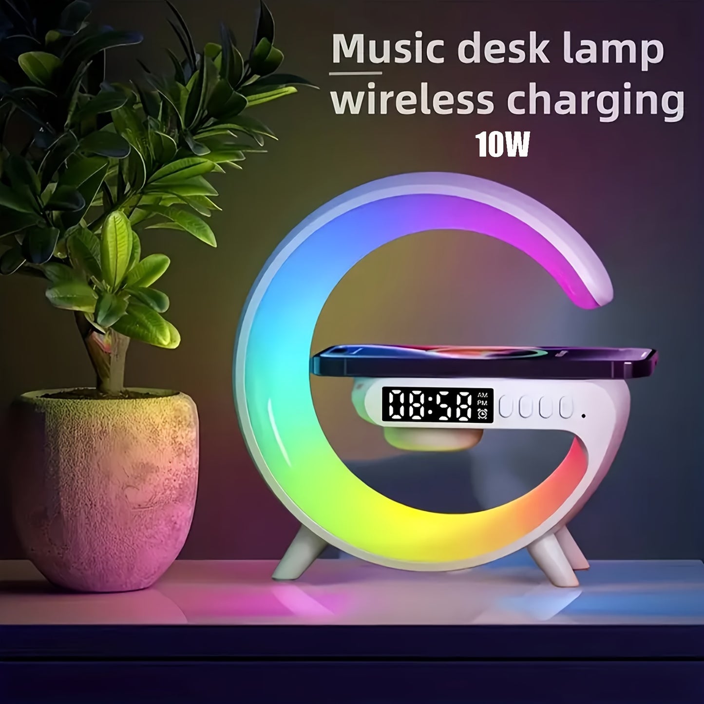 Sunrise Symphony: Wireless Speaker & Alarm Clock Combo