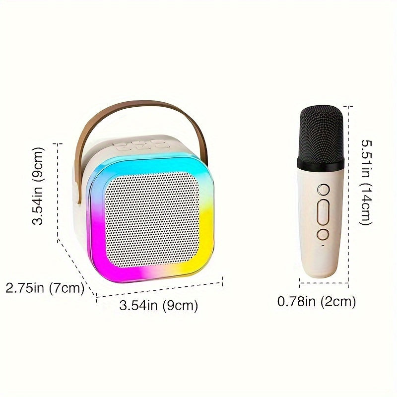 SingAlong Mini Karaoke Machine: Portable Fun with Dual Wireless Mics