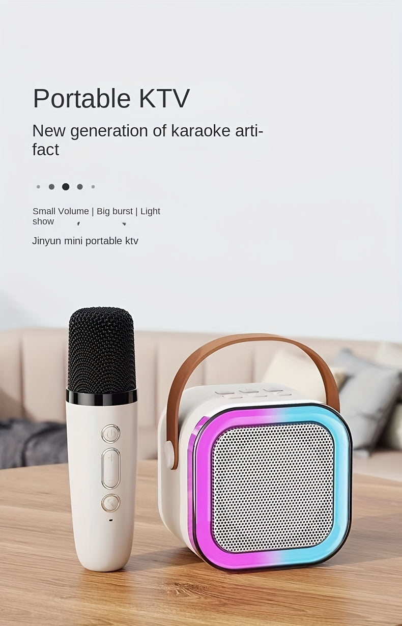 SingAlong Mini Karaoke Machine: Portable Fun with Dual Wireless Mics