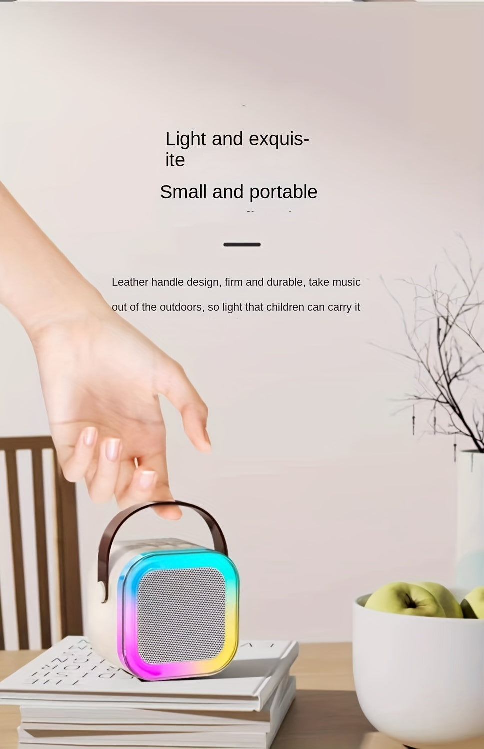 SingAlong Mini Karaoke Machine: Portable Fun with Dual Wireless Mics