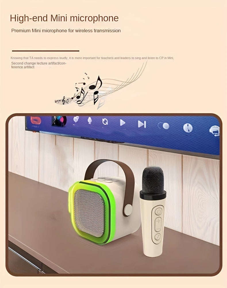SingAlong Mini Karaoke Machine: Portable Fun with Dual Wireless Mics