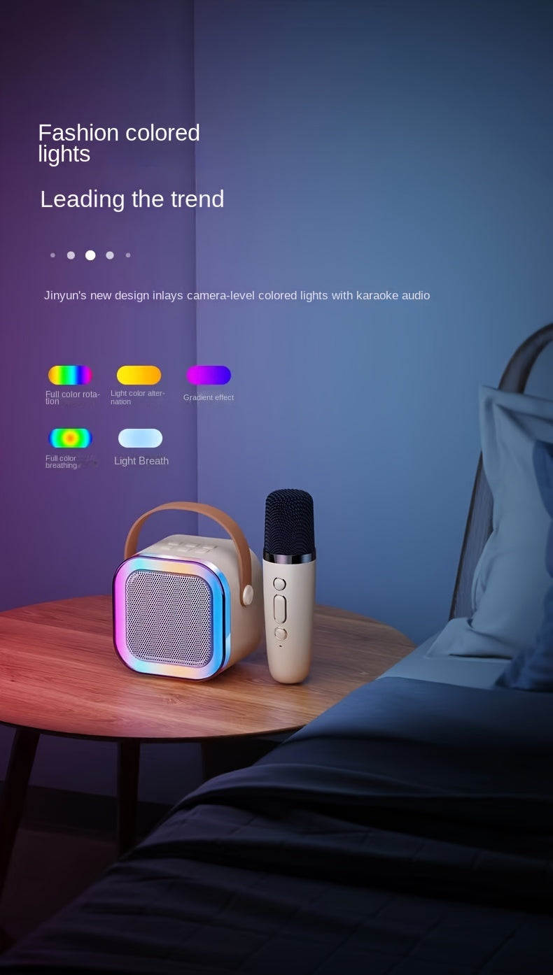 SingAlong Mini Karaoke Machine: Portable Fun with Dual Wireless Mics