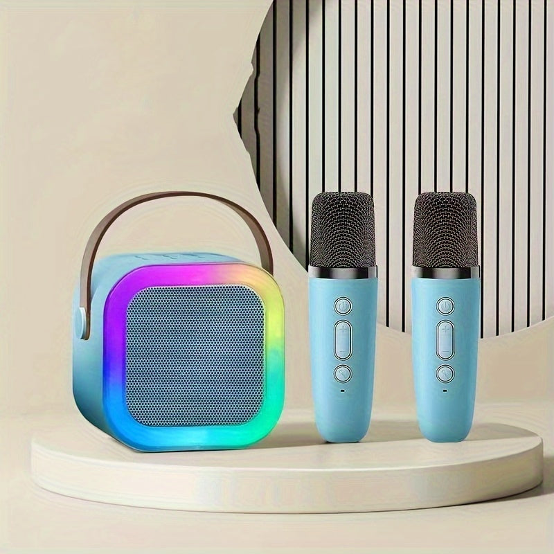 SingAlong Mini Karaoke Machine: Portable Fun with Dual Wireless Mics