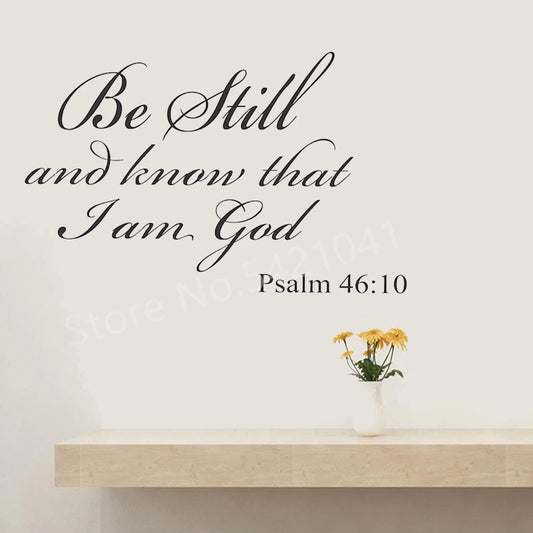 Be Still and Know I am God Vinyl Wall Sticker
