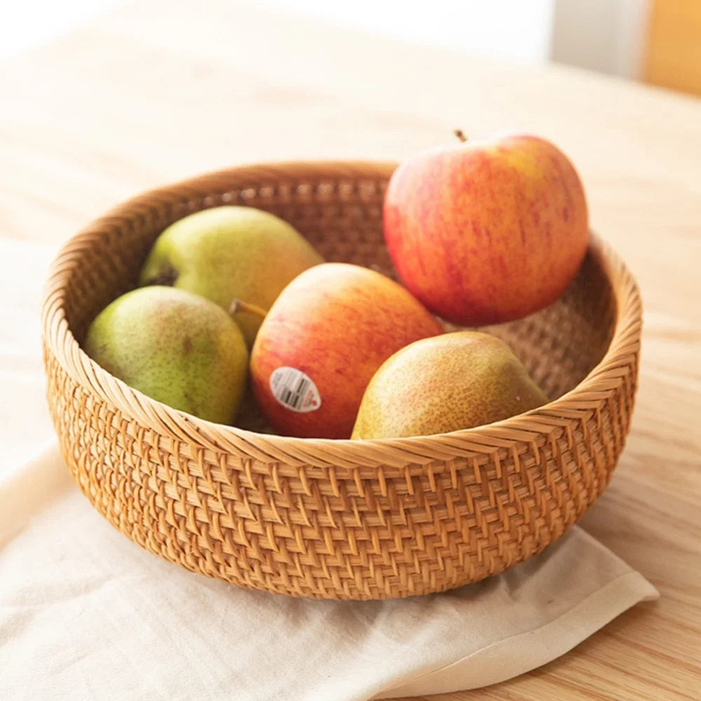 CircleWeave Natural Wicker Storage Basket