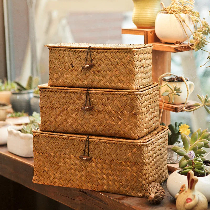 Rattan Retreat Desktop Organizer